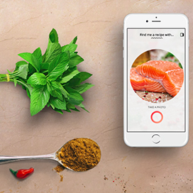 Take a picture of an ingredient and this app will give you a recipe!