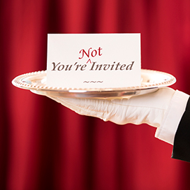 How do you deal with people who have not been invited to your wedding?
