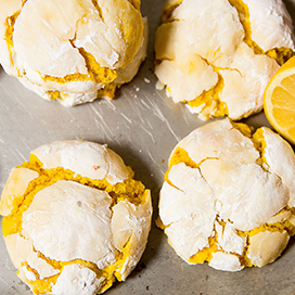 Lemon  bite-sized cookies