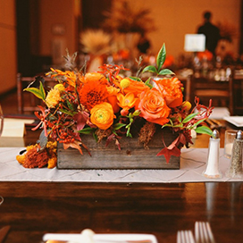 Ideas for a fall wedding tablescape