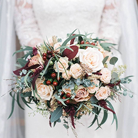 Winter wedding flowers
