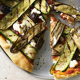 Eggplant pizza