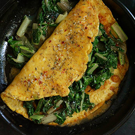 Spinach omelet