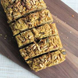 Seeded miso sweet potato bread