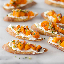 How to prepare squash bruschetta