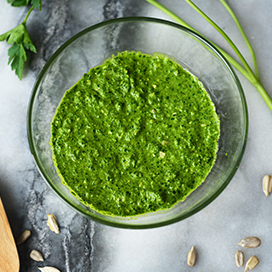 Parsley and lemon pesto