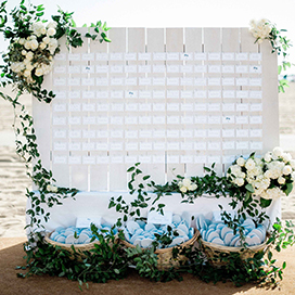 Creative escort cards and seating displays