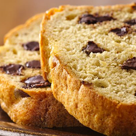 Here is a birthday cake bread made of cake mix