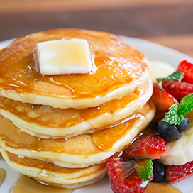 Here is the right way to eat pancakes