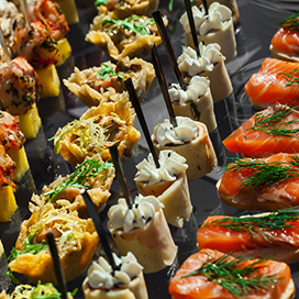 For a perfect wedding food menu; choose the food you like!