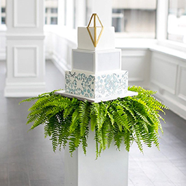 The Green Fern Wedding Cake