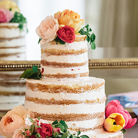 The Naked Wedding Cake