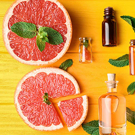 Grapefruit and milk mask for dandruff and healthy hair