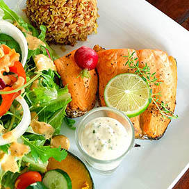 Green Tea Roasted Salmon