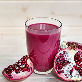 Pomegranate- date cocktail