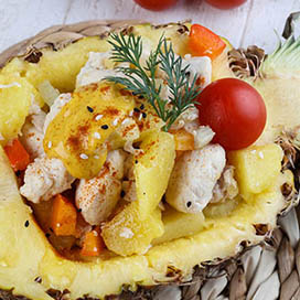 Pineapple chicken salad