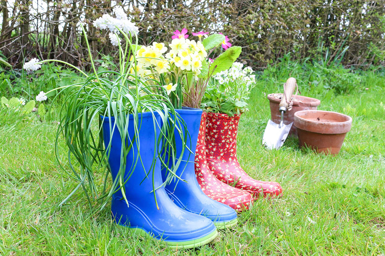 Boots and Flowerpots