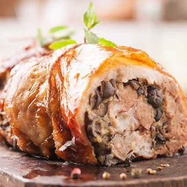 Pork Chops Stuffed with Smoked Gouda and Bacon