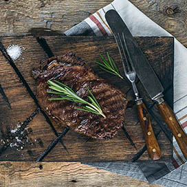 BBQ Flank Steak with Mayo