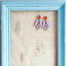 Turn your Photo Frame into an Earring Holder